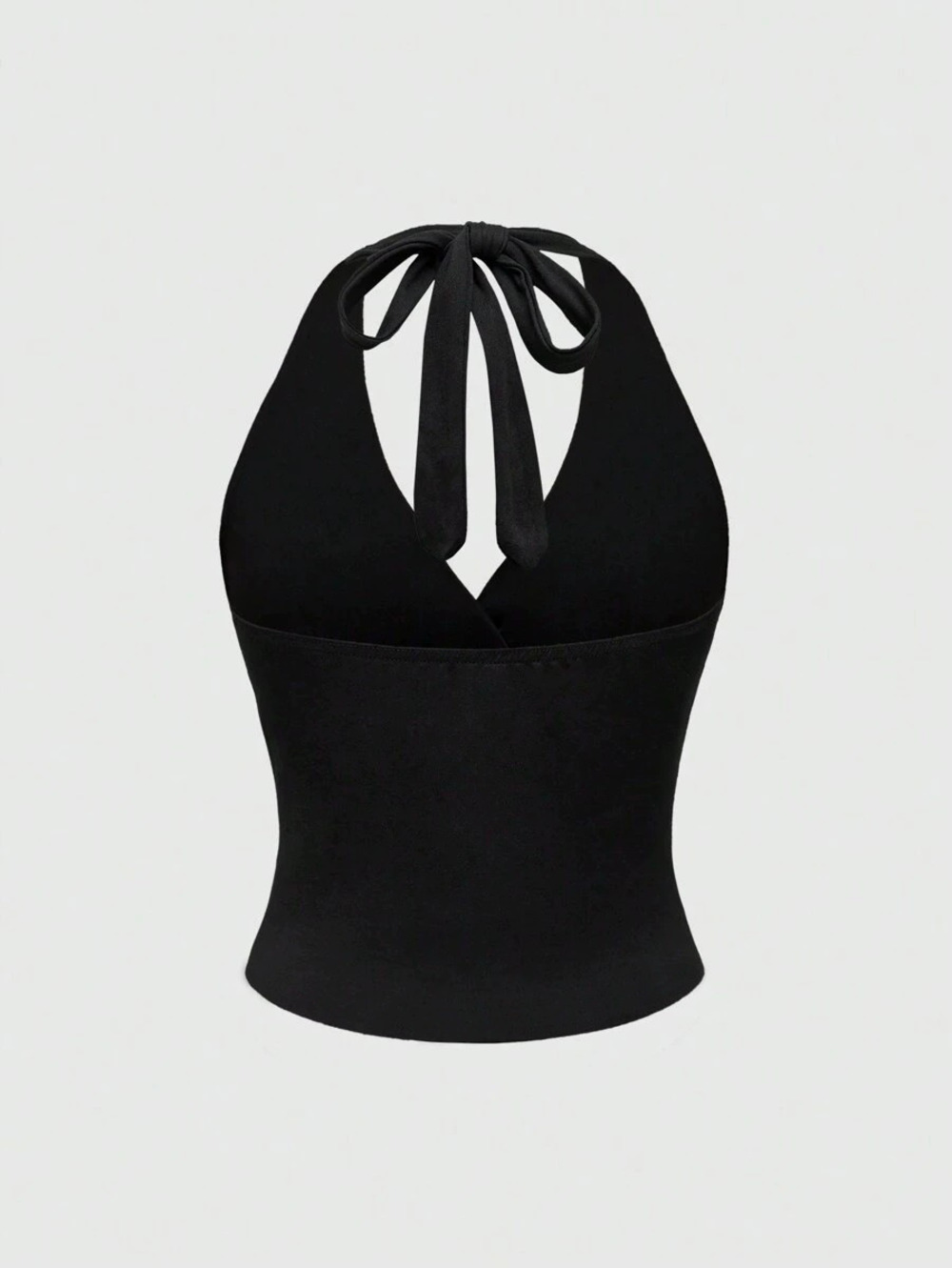 Zara Solid Halter Neck Casual Slim Sleeveless Tank Top Summer